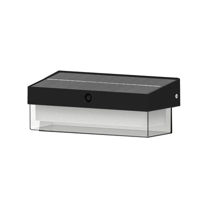 APPLIQUE LED LUCE BIANCA 6000K FARO PANNELLO SOLARE SENSORE CREPUSCOLARE ESTERNO