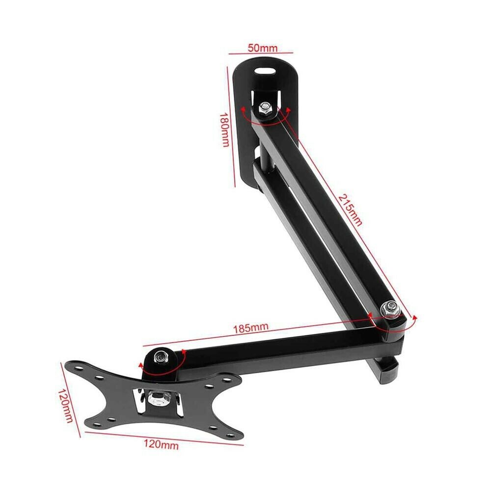 SUPPORTO TV CON BRACCIO PIEGHEVOLE STAFFA PER MONITOR DA 10” A 32”