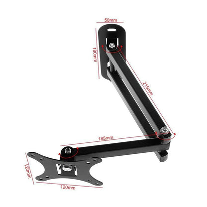 SUPPORTO TV CON BRACCIO PIEGHEVOLE STAFFA PER MONITOR DA 10” A 32”
