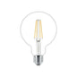 LAMPADINA LED A FILAMENTO 12 W = 150W LUCE BIANCA SFERA IN VETRO TRASPARENTE E27